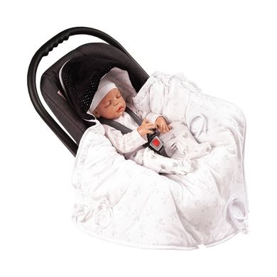 Glück Fashion, Kokardki, wielofunkcyjny rożek do fotelika, czarny, 80-80 cm