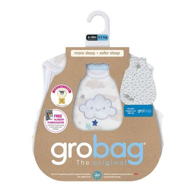Gro Company, Grobag Sleepy Sky, śpiworek zimowy, grubość 3,5 tog, 6-18m