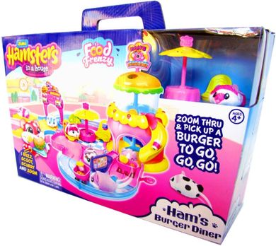 Hamsters in a house, Burgerowy domek, zestaw z chomikiem