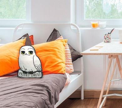Harry Potter, poduszka, Hedwiga, biała