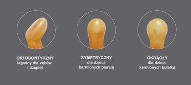 Hevea, księżyc, gwiazdki, smoczek kauczukowy, anatomiczny, 3-36m