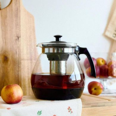 Homla, Beker, dzbanek, z zaparzaczem do kawy i herbaty czarny, 2,3 l