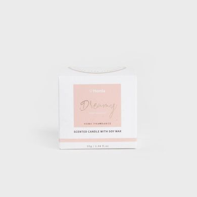 Homla, Dreamy Pink, świeca zapachowa z woskiem sojowym, Berry Bouquet, 55 g