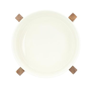 Homla, Fincan, misa do sałat ceramiczna, biała, 20-10 cm