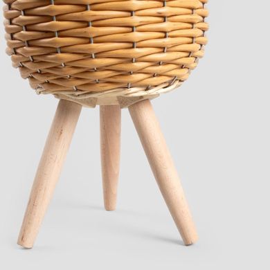 Homla, Florsu, kwietnik na nóżkach, beżowy, 21-33 cm