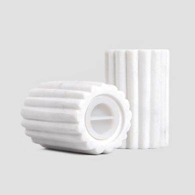 Homla, Marble Stripes, zestaw przyprawników, marmurowych ryflowanych, 2 elementy, 724305