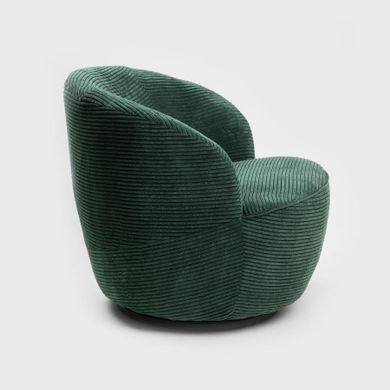 Homla, Svingen Faso, fotel obrotowy, sztruksowy, zielony, 65.5-77-69 cm, 719332