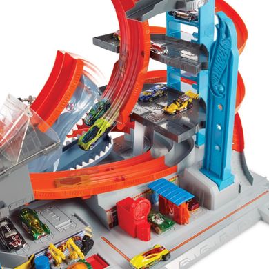 Hot Wheels, Mega Garaż Rekina, zestaw torów