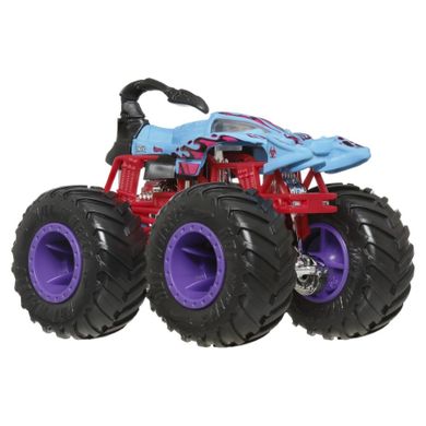 Hot Wheels, Monster Trucks, Scorpedo + autko Hot Wheels, dwupak, 1:64, JCG30
