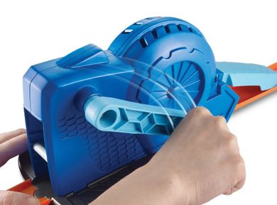 Hot Wheels, Track Builder, nakręcana wyrzutnia