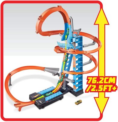 Hot Wheels, Wieża, Podniebne kraksy, tor z pojazdem