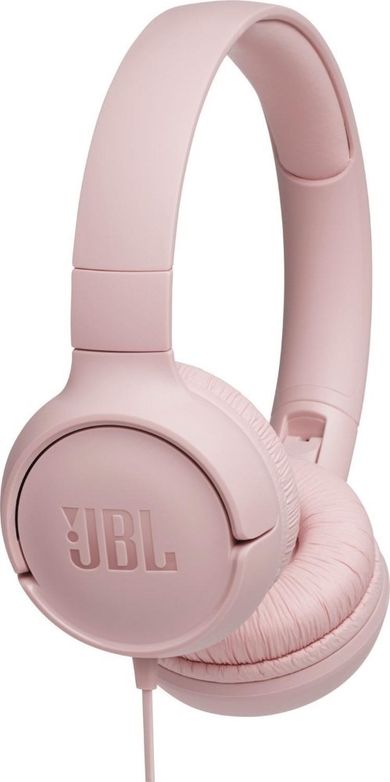 JBL, Tune 500, słuchawki z mikrofonem, różowe