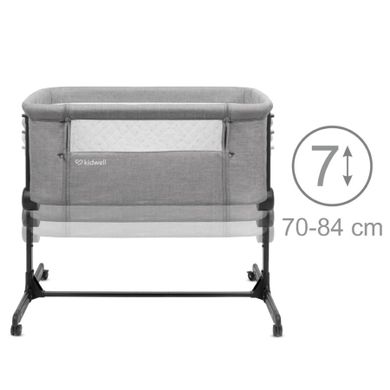 Kidwell, Snuzzy, łóżeczko dostawne, Light Gray