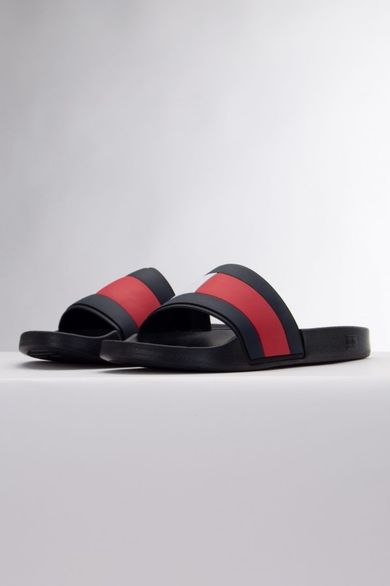 Klapki męskie, czarne, Tommy Hilfiger