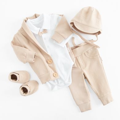 Komplet chłopięcy, Marynarka, Body z długim rękawem, Czapka, Buciki niechodki, Spodnie dresowe, mix, Nicol