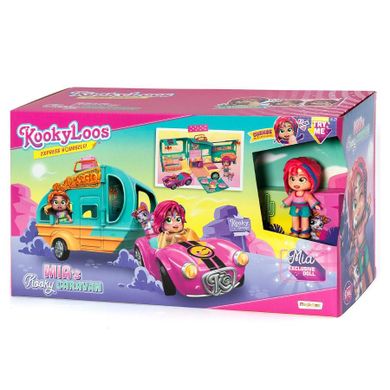 KookyLoos, Mia's Kooky Caravan, przyczepa kempingowa, zestaw z figurką
