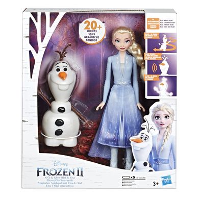 Kraina Lodu 2, Elsa i Olaf, zestaw interaktywny, lalka i figurka