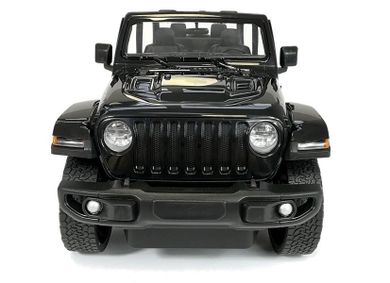 Lean Toys, Auto Jeep Wrangler Rubicon Rastar, 1:14, czarne, pojazd zdalnie sterowany