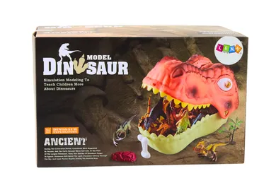 Lean Toys, Dinozaury, zestaw figurek w pojemniku, 45 elementów