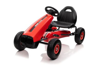 Lean Toys, Gokart, pojazd na pedały, czerwony