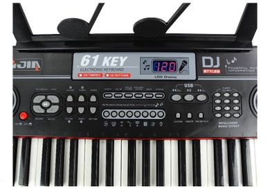 Lean Toys, keyboard z mikrofonem, różowy