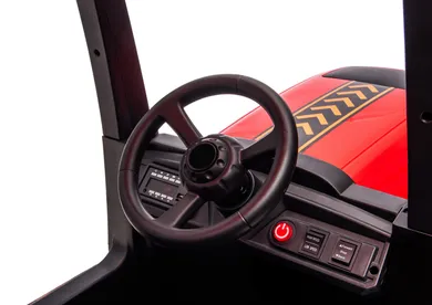 Lean Toys, traktor, pojazd na akumulator, czerwony, A011, 24V