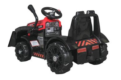 Lean Toys, Traktor, pojazd na akumulator z łyżką, czerwony