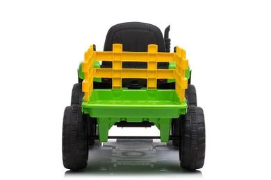 Lean Toys, traktor z przyczepą, pojazd na akumulator, zielony, XMX611