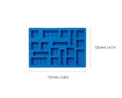 LEGO, foremka do kostek lodu, niebieska