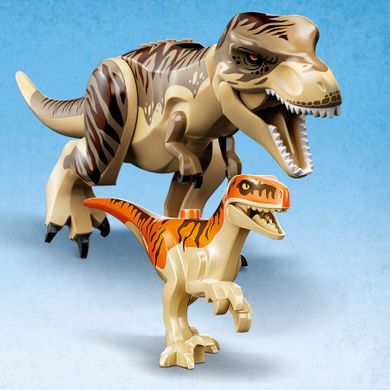 LEGO Jurassic World, Ucieczka tyranozaura i atrociraptora, 76948