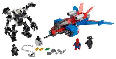 LEGO Marvel Super Heroes, Pajęczy odrzutowiec kontra mech Venoma, 76150