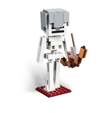 LEGO Minecraft, Minecraft BigFig, szkielet z kostką magmy, 21150