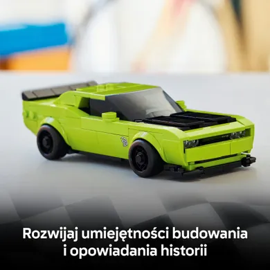 LEGO Speed Champions, Samochód sportowy Dodge Challenger SRT Hellcat, 77237