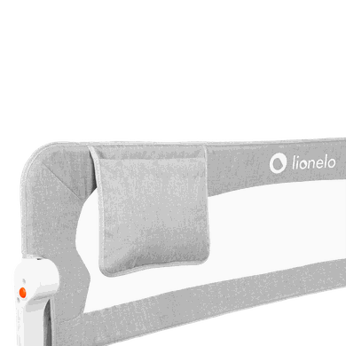 Lionelo, Eva, barierka ochronna do łóżka, Grey Melange