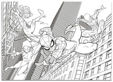 Lisciani, Spidey i super-kumple, puzzle dwustronne, 192 elementy