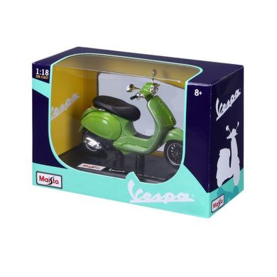 Maisto, Vespa Sprint 150 ABS 2017, skuter, oliwkowy, 1:18