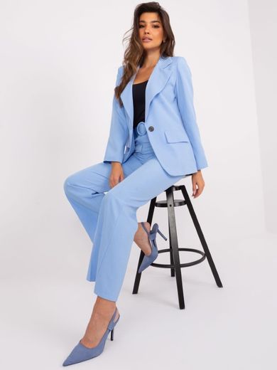 Marynarka damska, niebieska, Italy Moda