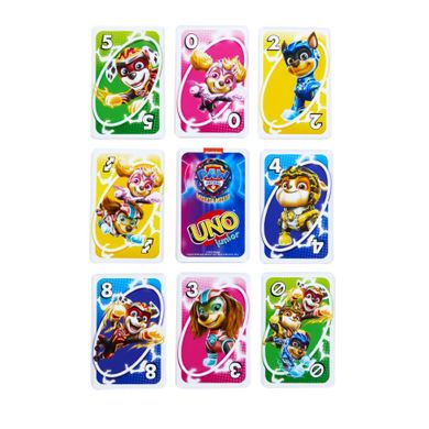 Mattel, UNO Junior Psi Patrol 2, gra karciana dla dzieci