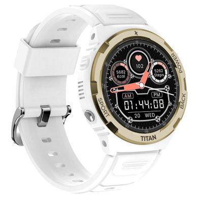 Maxcom, FW100 Titan Valkiria, smartwatch, biały