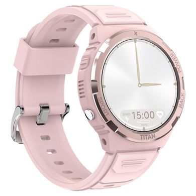 Maxcom, FW100 Titan Valkiria, smartwatch, różowy