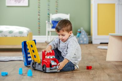 Mega Bloks, Ciężarówka "Buduj i ścigaj się!", klocki, 8 elementów