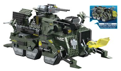 Mega Bloks, Halo UNSC, Transporter piechoty Elephant, klocki, 1311 elementów
