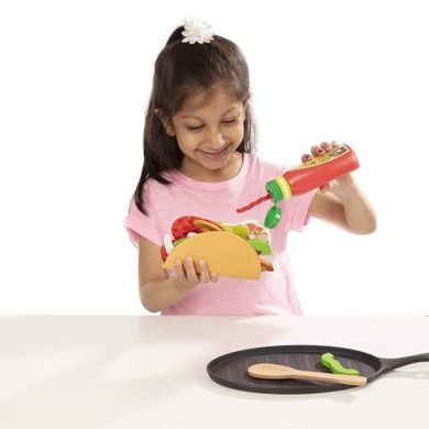 Melissa & Doug, Fill & Fold, zestaw do robienia tortilli, Taco & Tortilla, 43 elementów