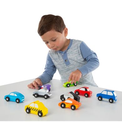 Melissa & Doug, samochody osobowe drewniane