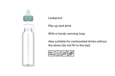 Mepal, Campus, butelka flip-up, Cool Pink, 500 ml