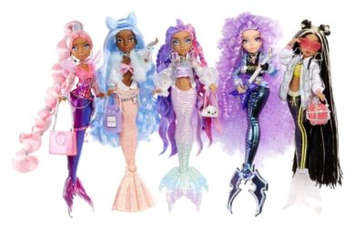 Mermaze Mermaidz, Syrenka Harmonique, lalka modowa zmieniająca kolor, pink