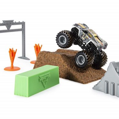 Monster Jam, Max D, Monster truck i piasek kinetyczny, zestaw, skala 1:64