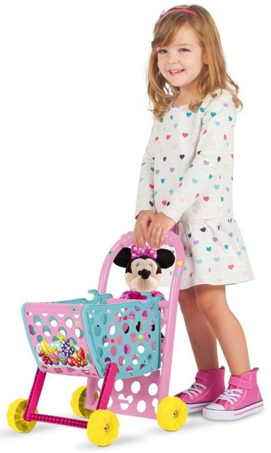 Myszka Minnie, wózek sklepowy Minnie