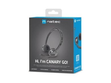 Natec, Canary Go słuchawki nauszne z mikrofonem, NSL-1665