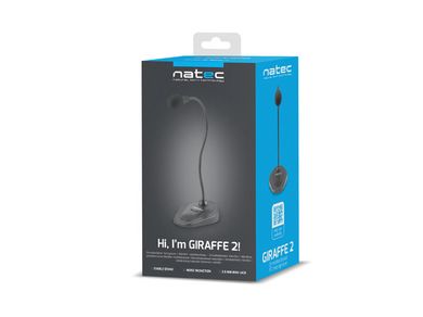 Natec, mikrofon, Giraffe 2 Nmi-1563, czarny